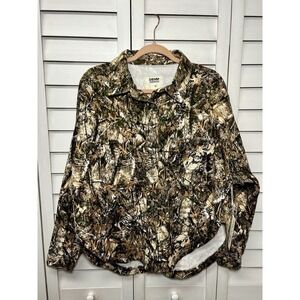 Project Rebel Denim Obsessed Camo Print Jacket Shacket Women's Size Medium NWT
